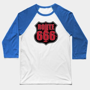 Route 666 Haunted Highway Baseball T-Shirt